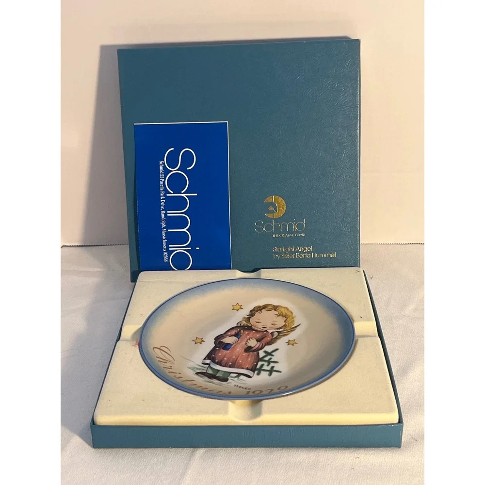 Schmid Christmas 1979 Starlight Angel Berta Hummel Collector Plate‎